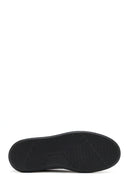 Men's Black Thick Sole Lace Up Leather Sneaker | Derimod