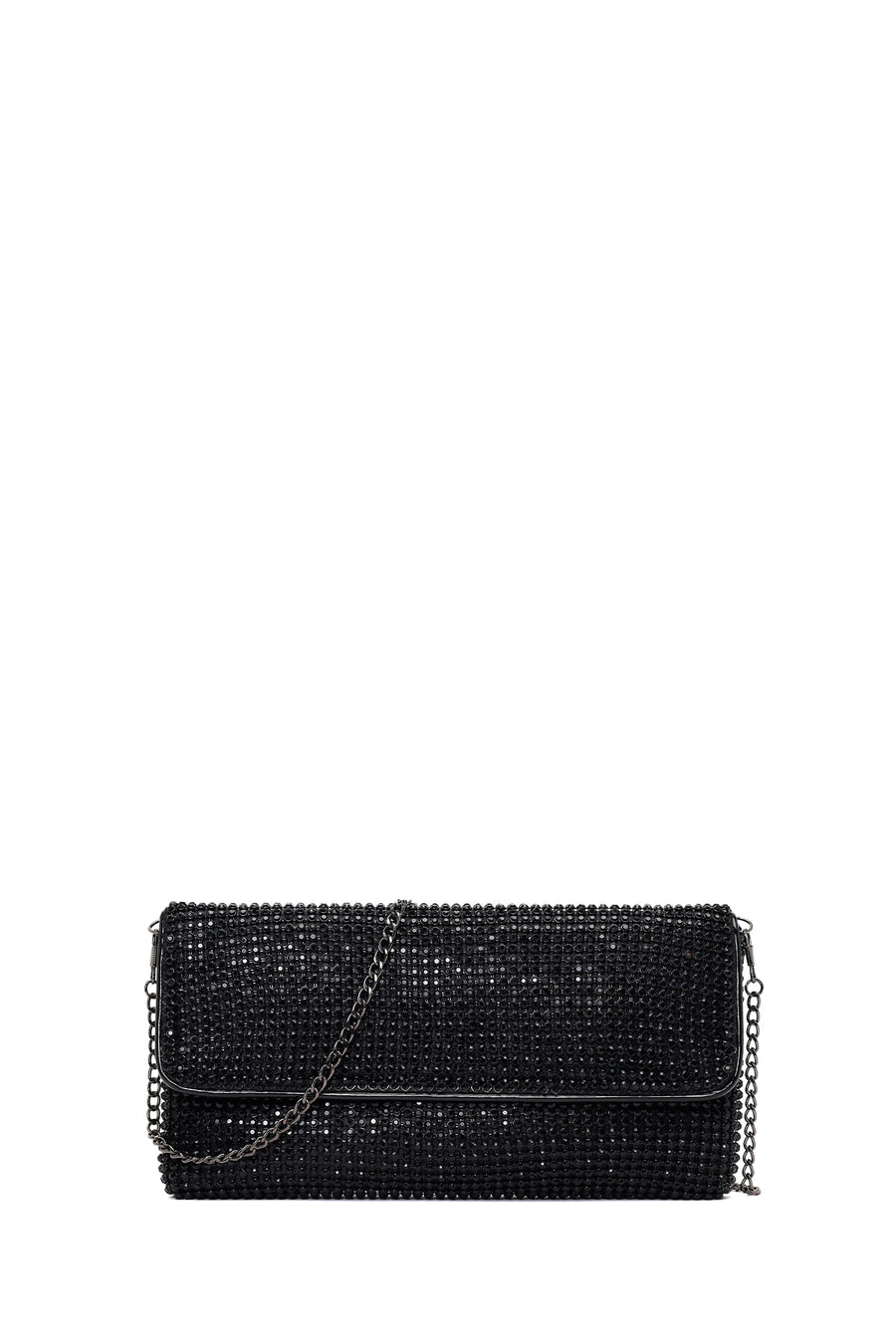 Woman Black Chain-Strap Embellished Evening Mini Clutch Bag AB32000460 | Derimod