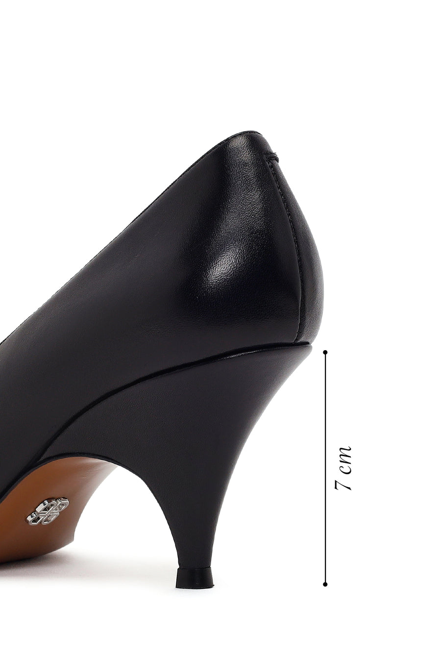 Kadın Siyah Topuklu Deri Stiletto