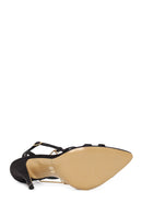 Woman Black Ankle-Strap Buckled High Thin-Heel Sandal | Derimod