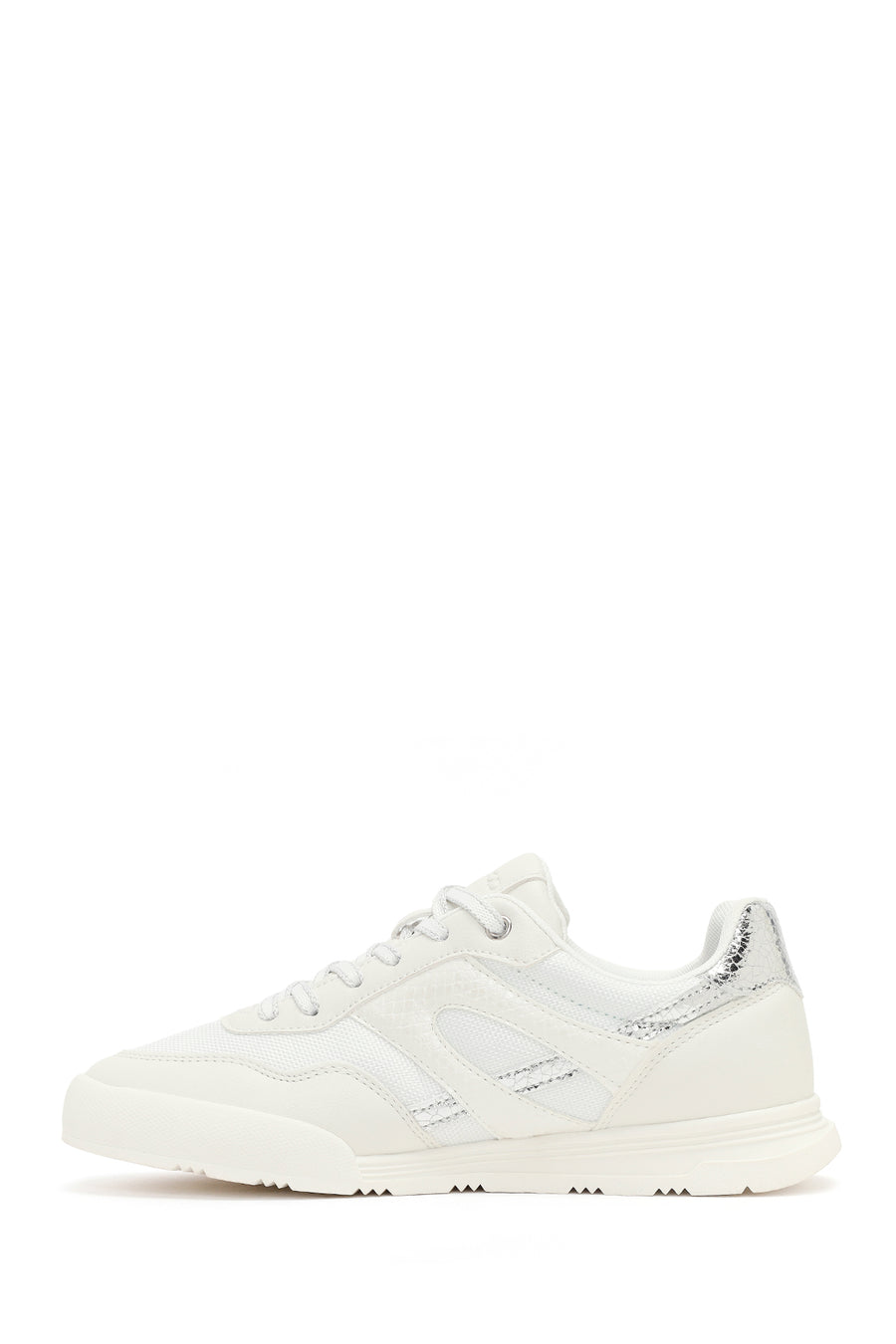 Kadın Beyaz Bağcıklı Sneaker