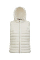 Geox Women's Cream Jaysen Hooded Vest | Derimod