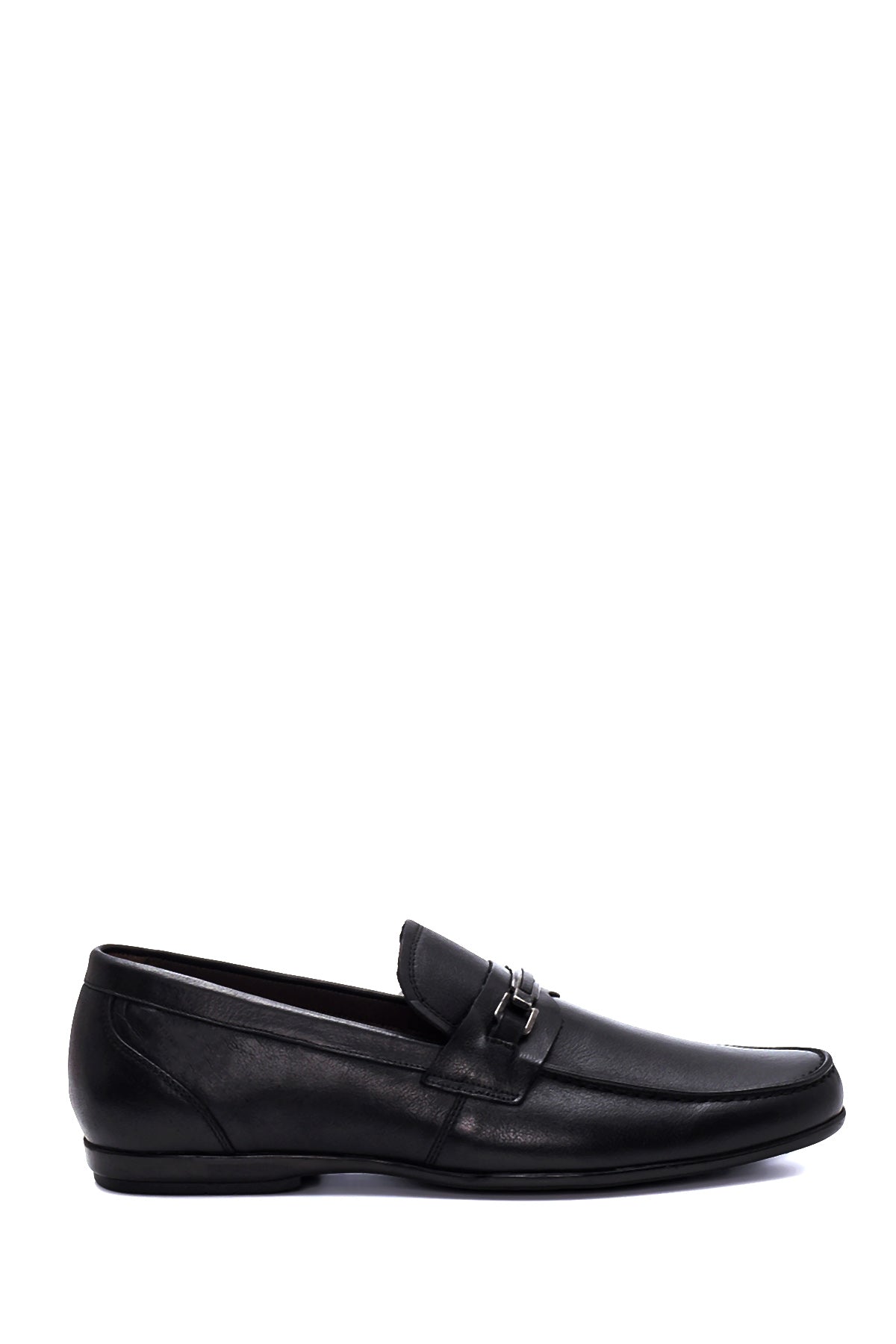 Erkek Siyah Deri Tokalı Casual Loafer 22SFD6090FT | Derimod