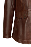 Susan Woman Brown Hooded Leather Coats | Derimod