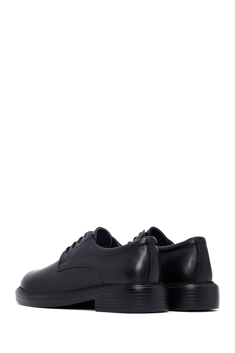 Men's Black Lace Up Leather Casual Shoes