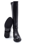 Women's Leather Buckle Detailed Boots | Derimod