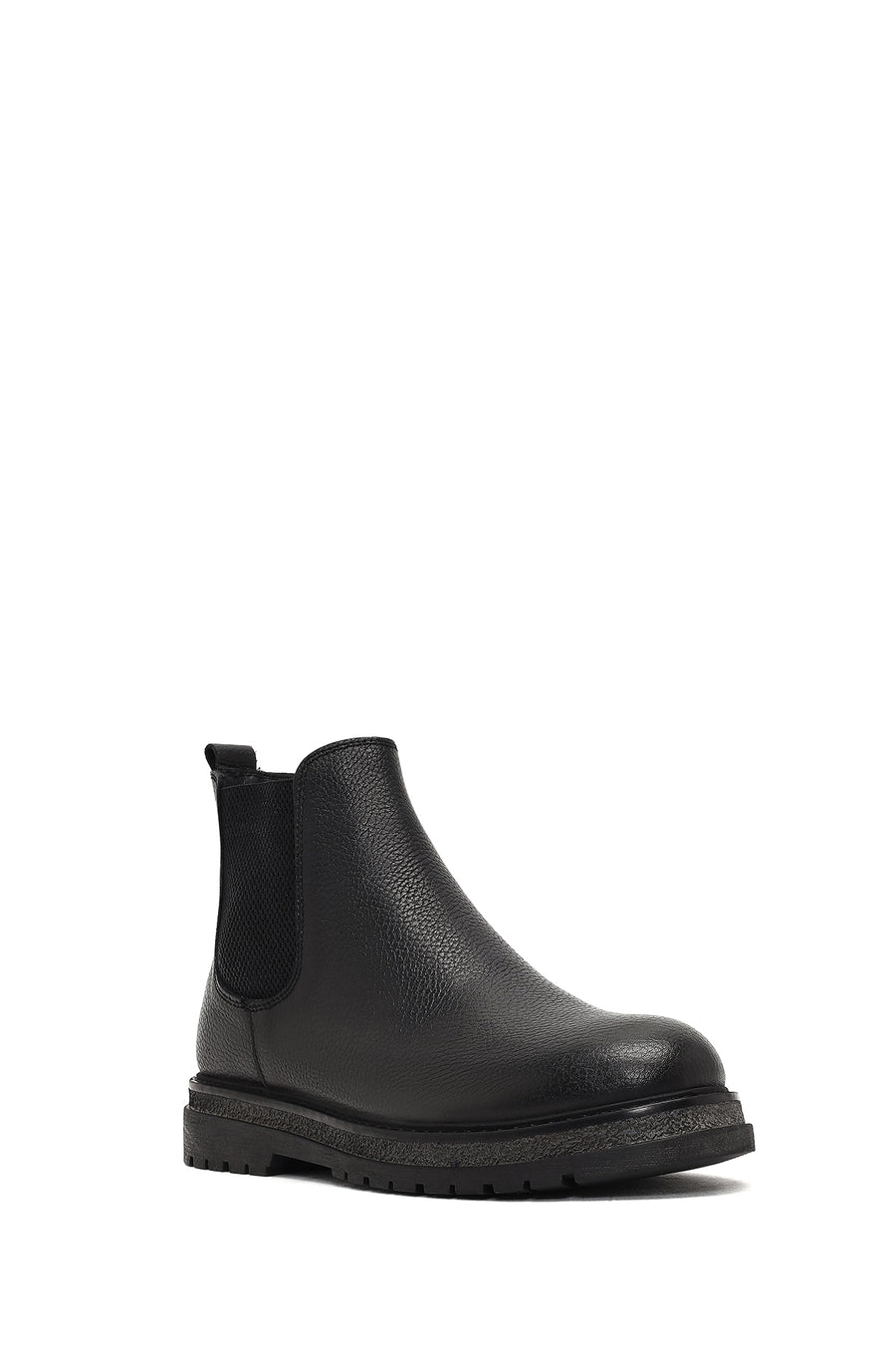 Male Black Leather Chelsea Boots