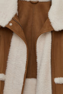 Kaprun Women's Beige Short Teddy Coat | Derimod