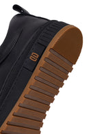 Male Black Lace-Up Leather Sneaker | Derimod