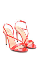 Women's Patent Leather Heeled Sandals | Derimod