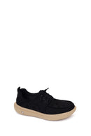Derimod Zero Male Black Lace-Up Fabric Sneaker | Derimod