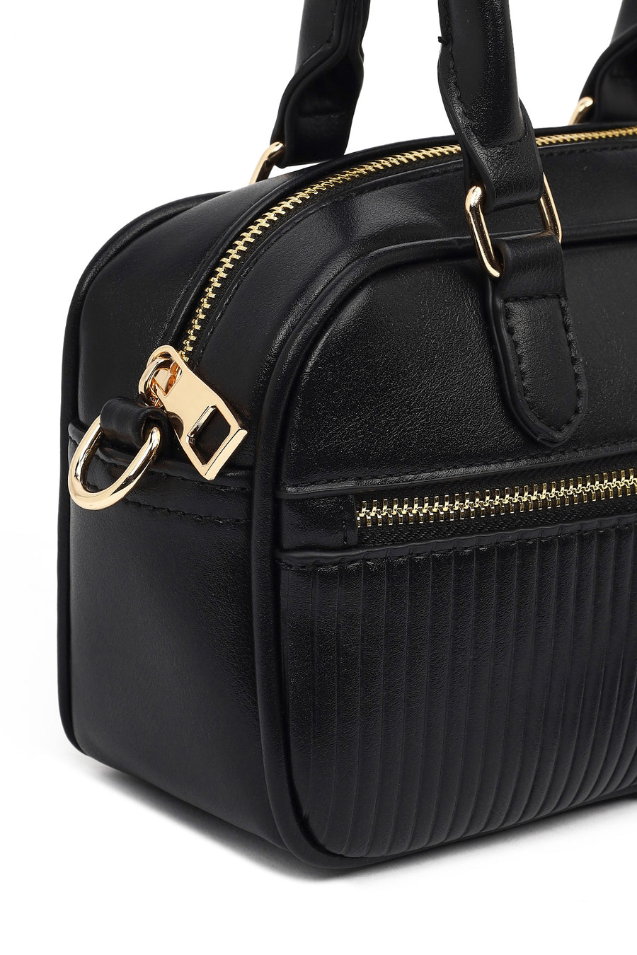 Women's Black Long Strap Shoulder Bag