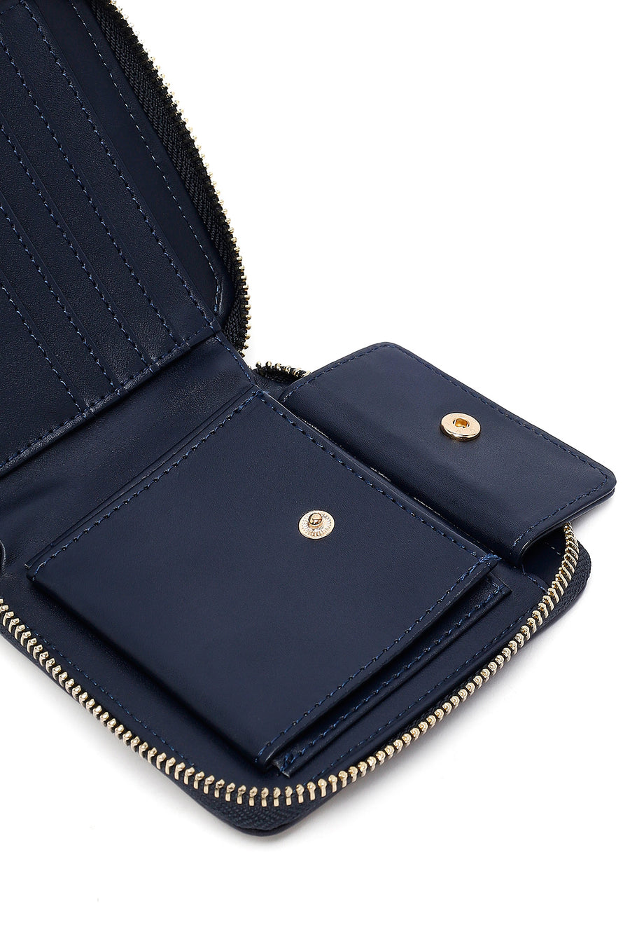 Women's Navy Blue Patterned Wallet