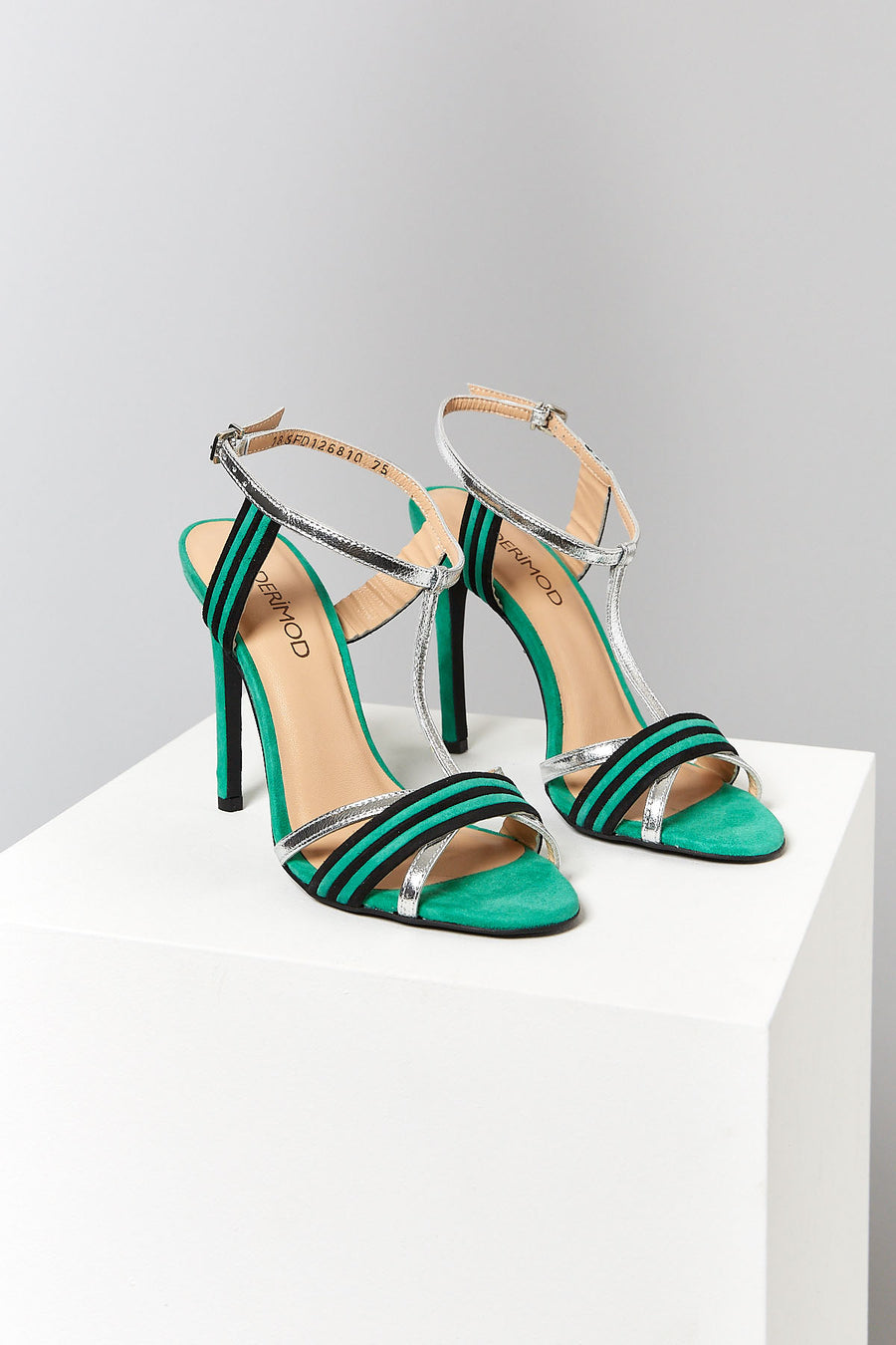 Ankle Strap Women's Heeled Leather Sandals