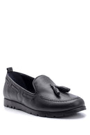 Women's Leather Tassel Detailed Loafer | Derimod