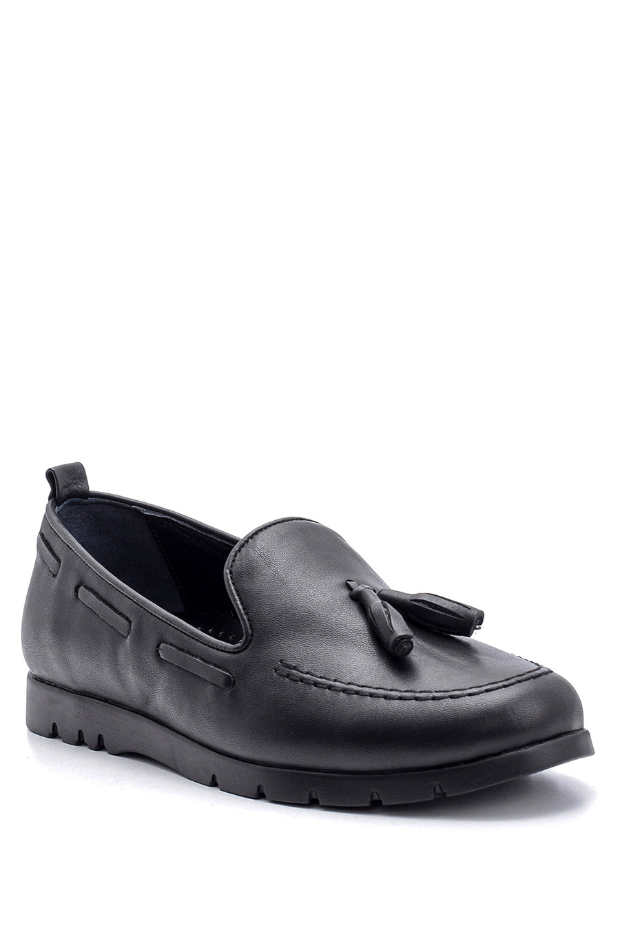 Women's Leather Tassel Detailed Loafer