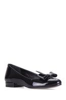 Women's Bow Patent Leather Ballerinas | Derimod