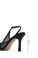 Woman Black Open-Back Stiletto Shoes | Derimod