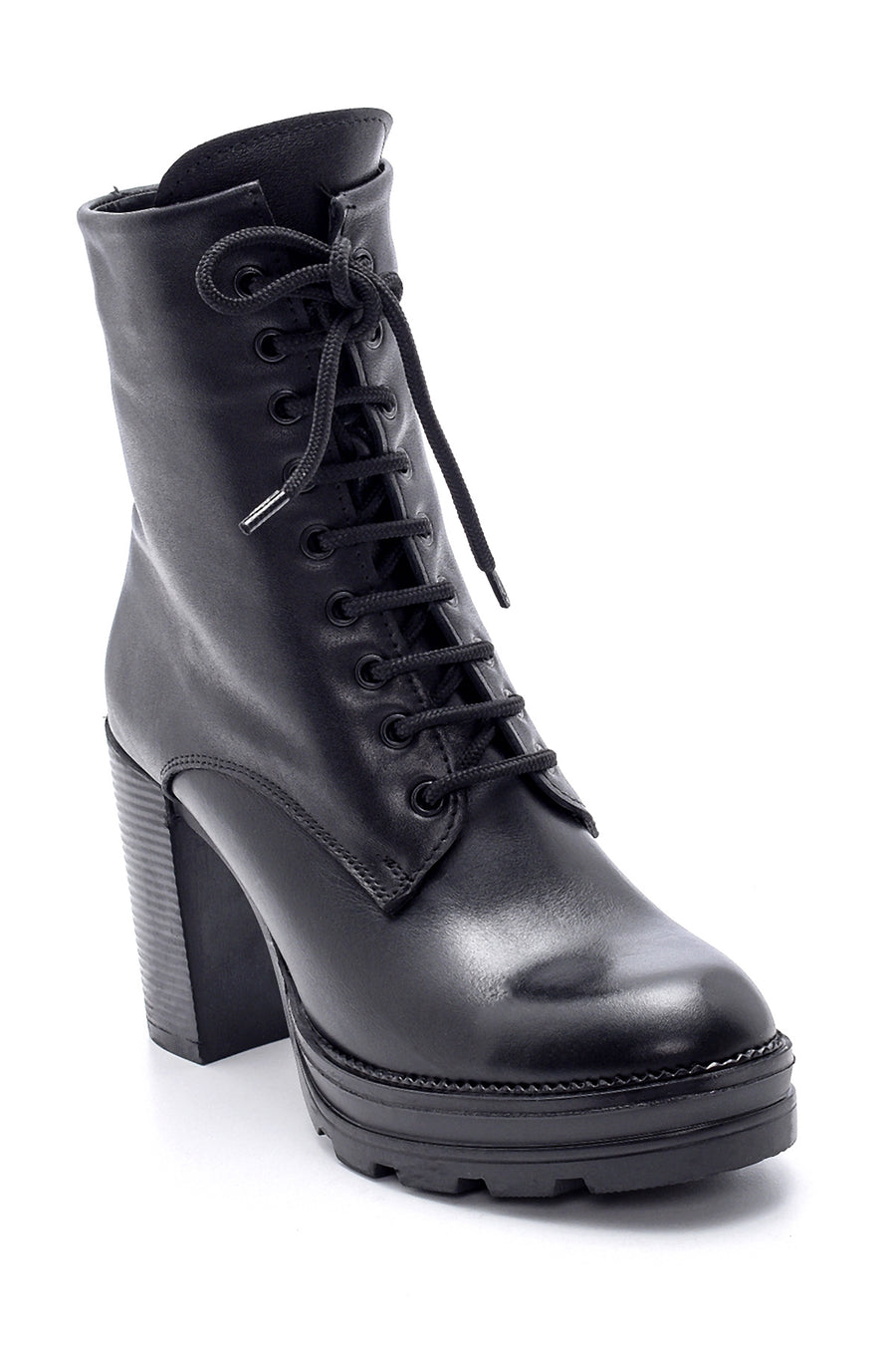 Women's Leather Heeled Boots