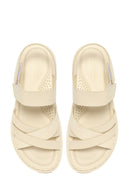 Woman Cream Strap Thick-Soled Comfort Sandal | Derimod