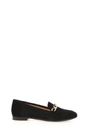 Women's Suede Shoes with Chain | Derimod