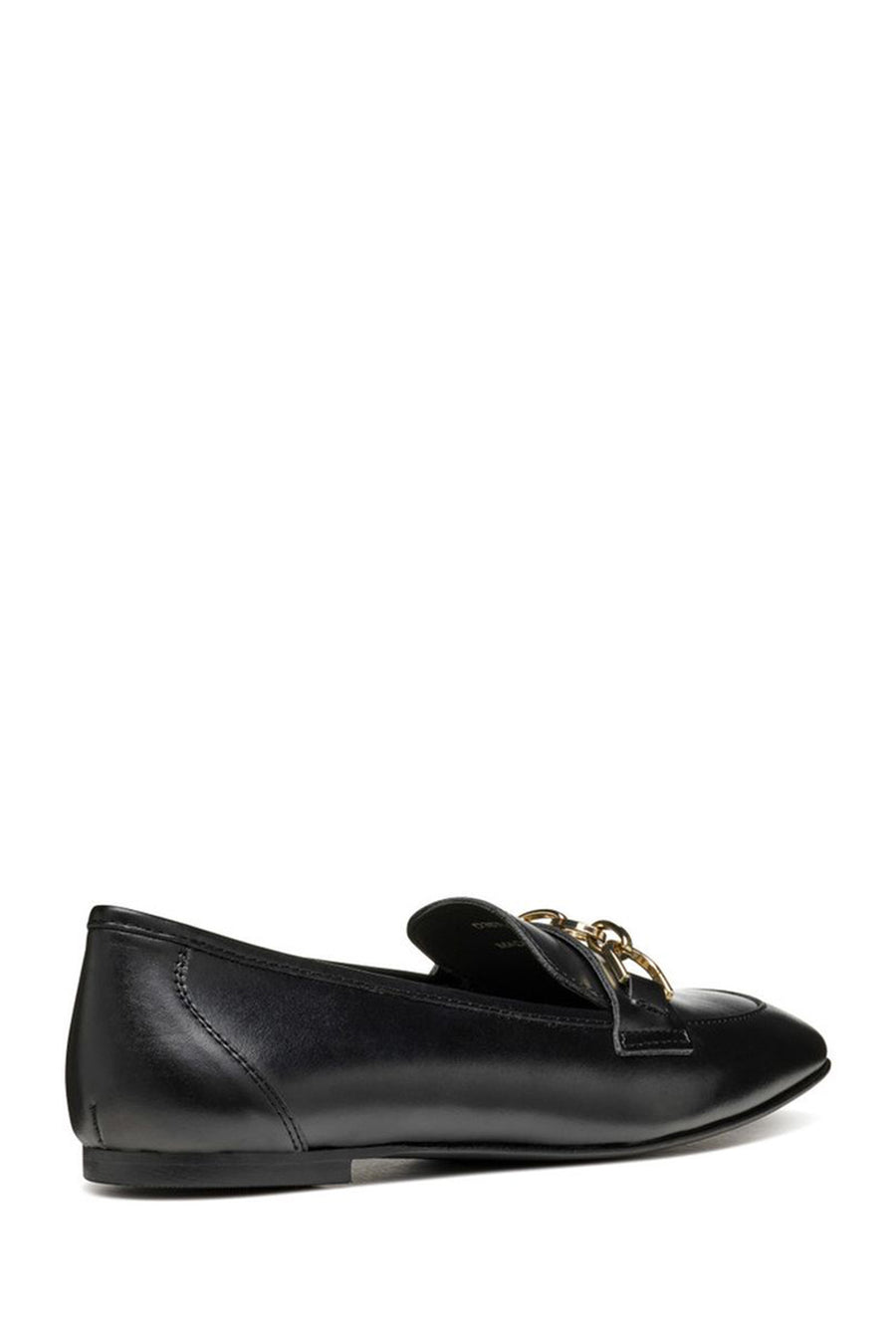 Geox Women's Black Llizia Leather Masculine Loafer