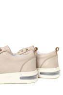 Male Beige Lace-up Leather Sneaker | Derimod