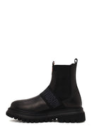 Harley Davidson Male Black Polperro Leather Chelsea Boots | Derimod