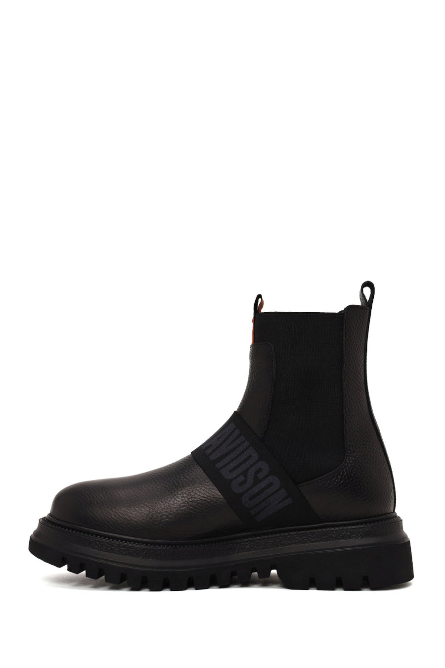 Harley Davidson Male Black Polperro Leather Chelsea Boots