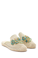 Women's Stone Embroidered Slippers | Derimod