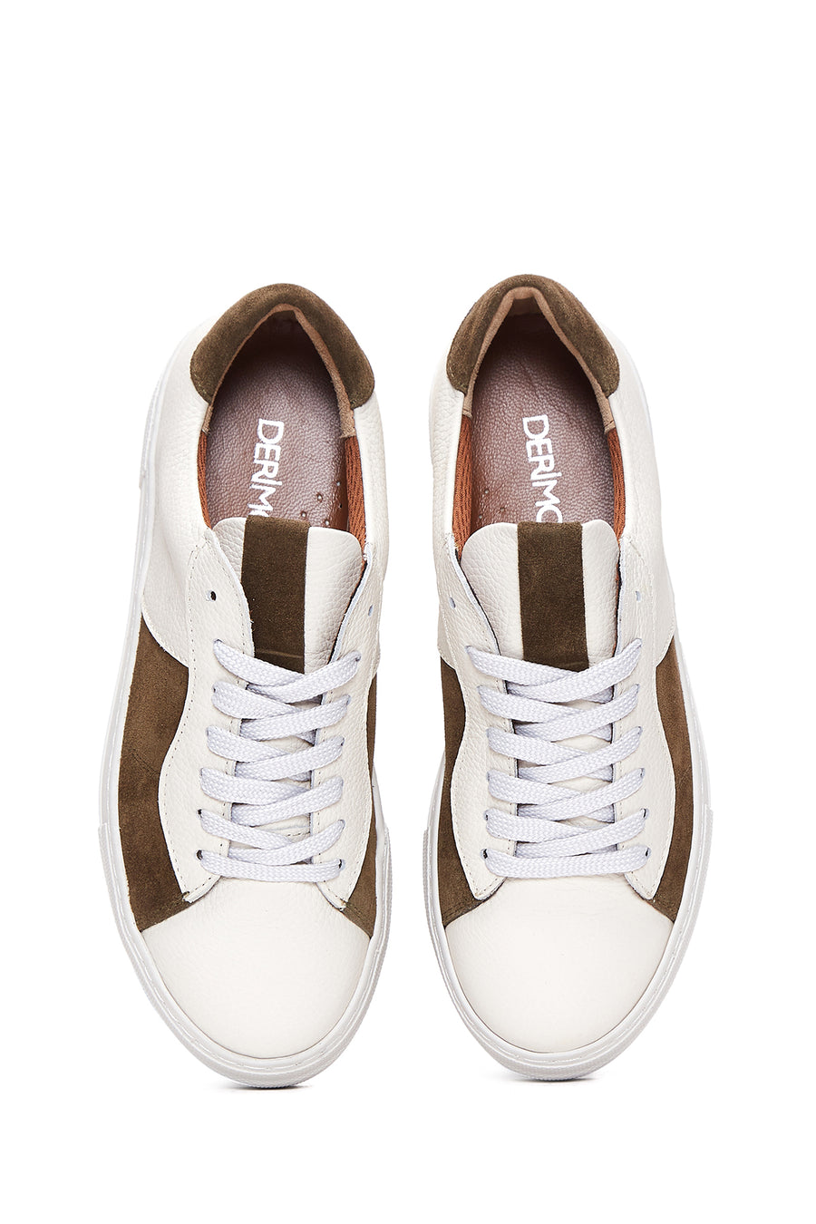 Kadın Bej Deri Sneaker