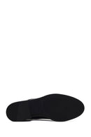 Women's Black Lace-up Leather Masculine Shoe | Derimod