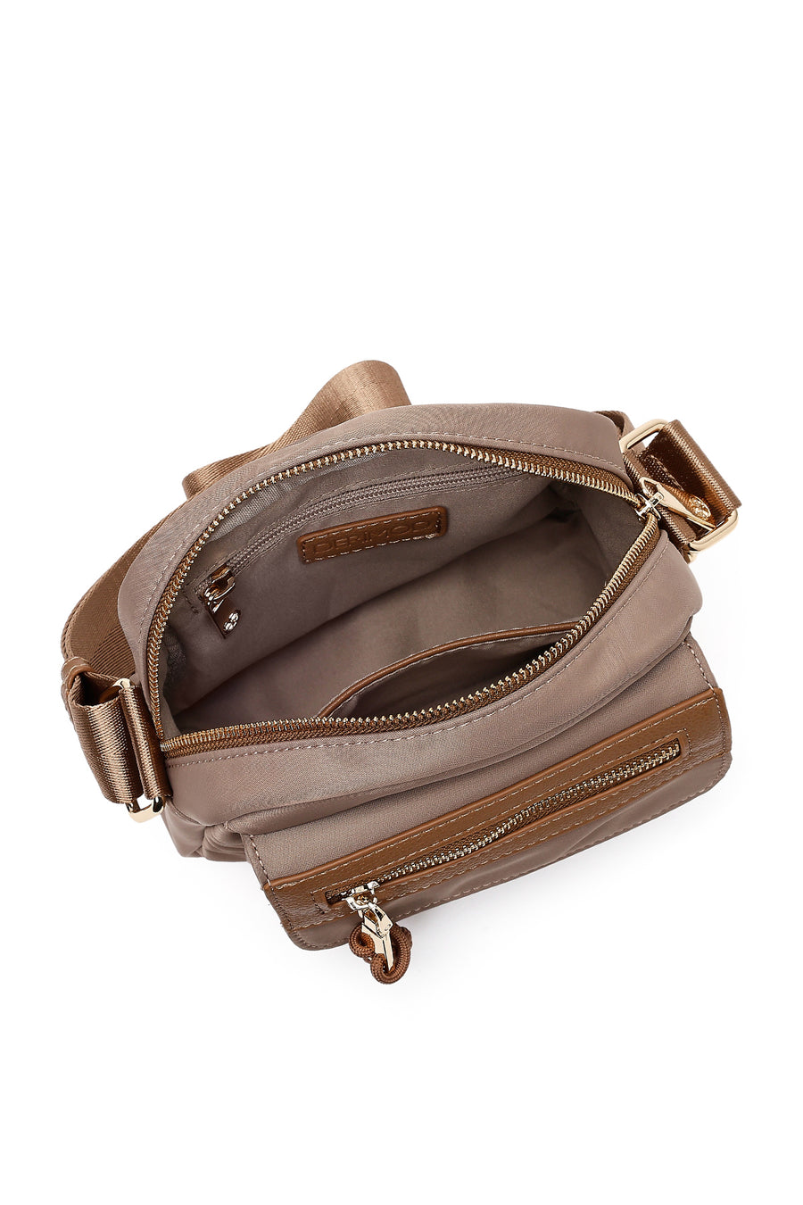 Women's Beige Long Strap Crossbody Bag