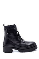 Women's Zippered Leather Boots | Derimod