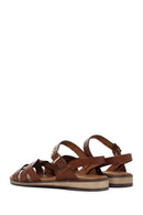 Women's Brown Leather Bodrum Sandals | Derimod