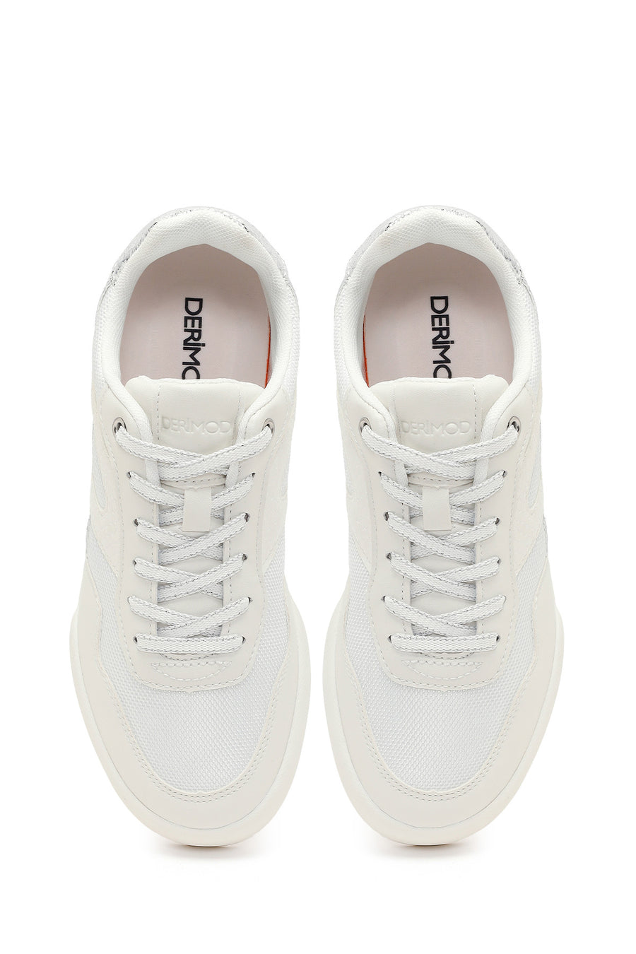 Kadın Beyaz Bağcıklı Sneaker