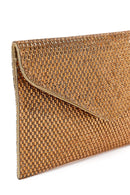 Woman Gold Chain Strap Embellished Evening Bag | Derimod