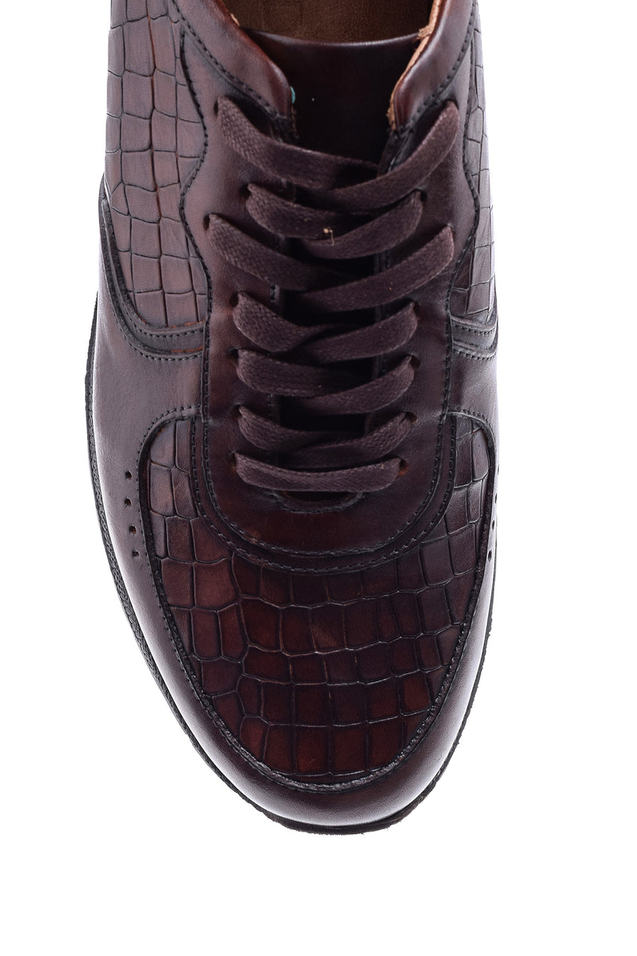 Erkek Kroko Desenli Sneaker