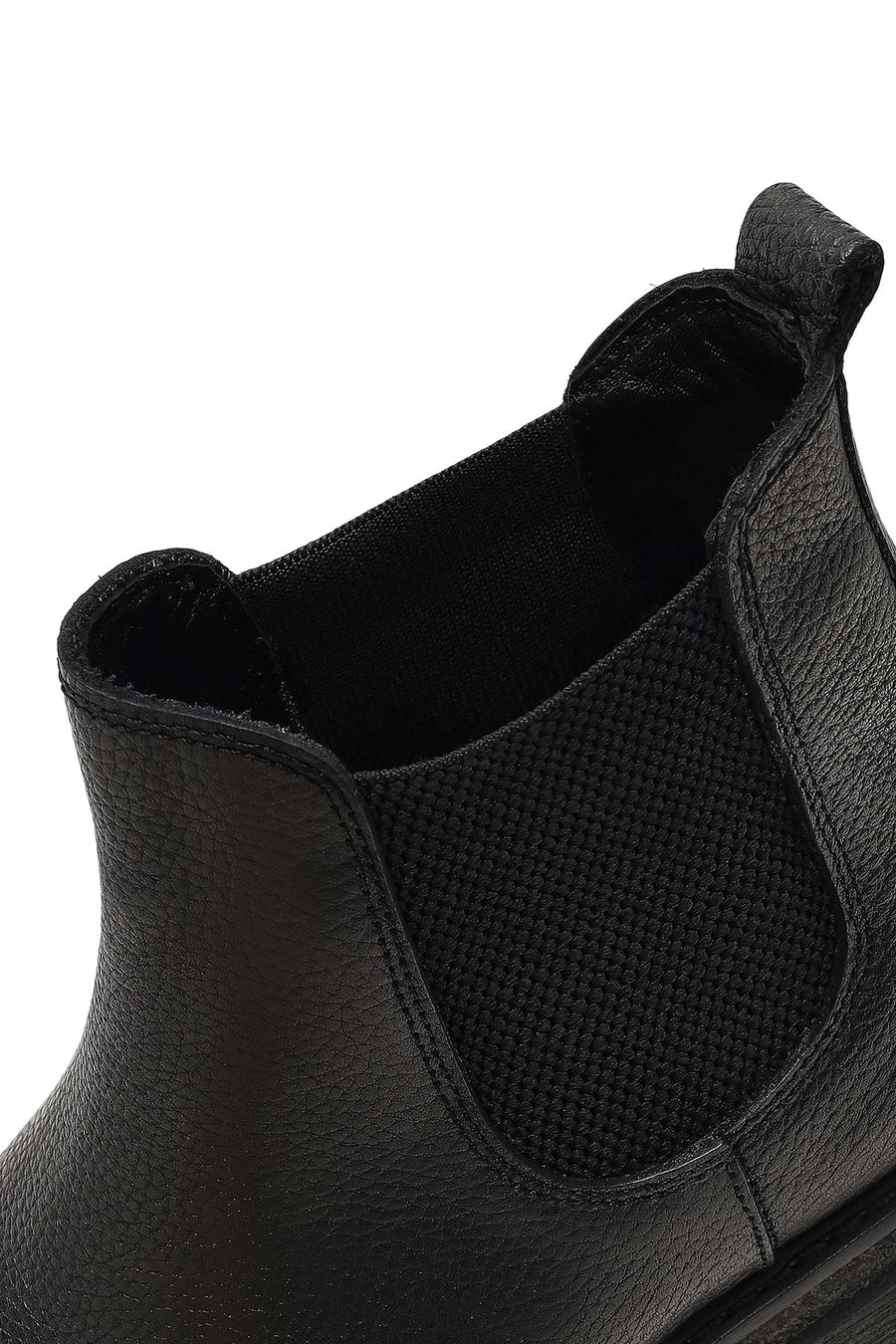 Male Black Leather Chelsea Boots