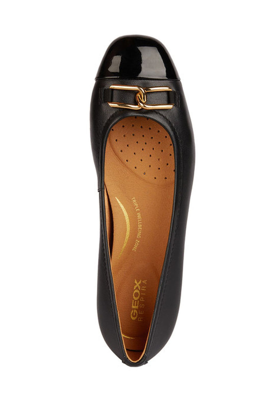 Geox Women's Black Annytah Leather Ballerinas