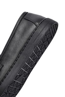 Kadın Siyah Tokalı Deri Loafer | Derimod