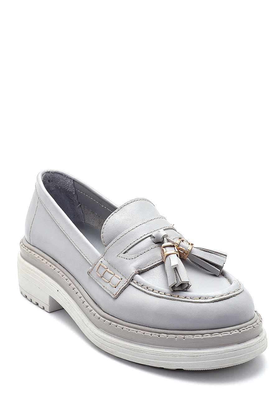 Women's Leather Tassel Detailed Loafer