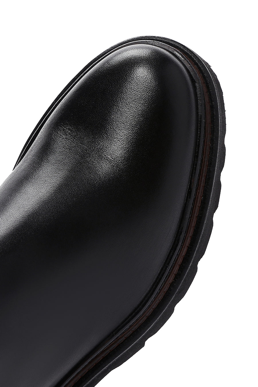 Men's Black Leather Casual Chelsea Boots