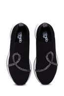 Women's Black Stone Sneaker | Derimod