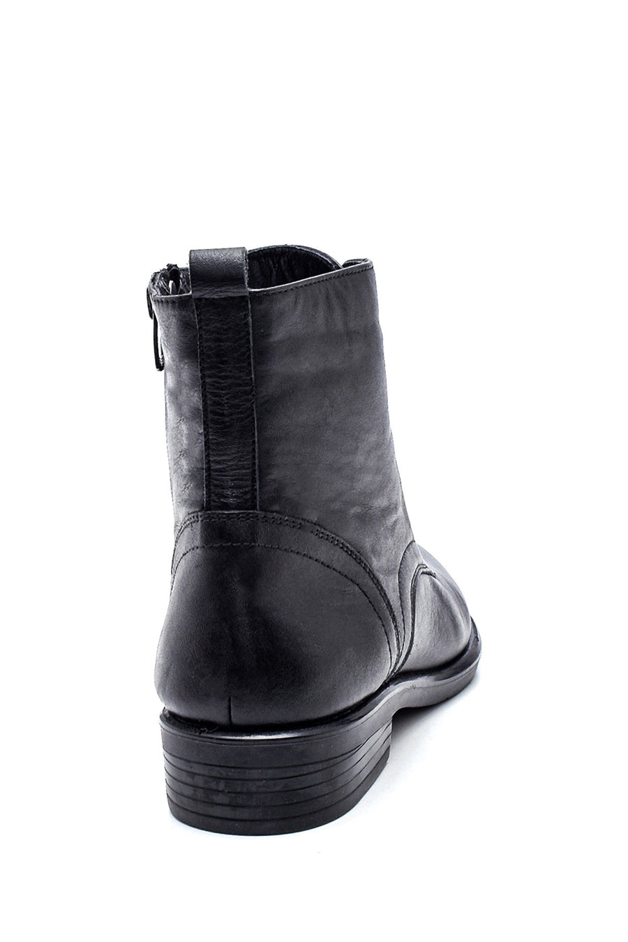Women's Leather Accessory Detailed Boots