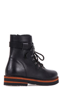 Women's Zipper Detailed Leather Boots | Derimod