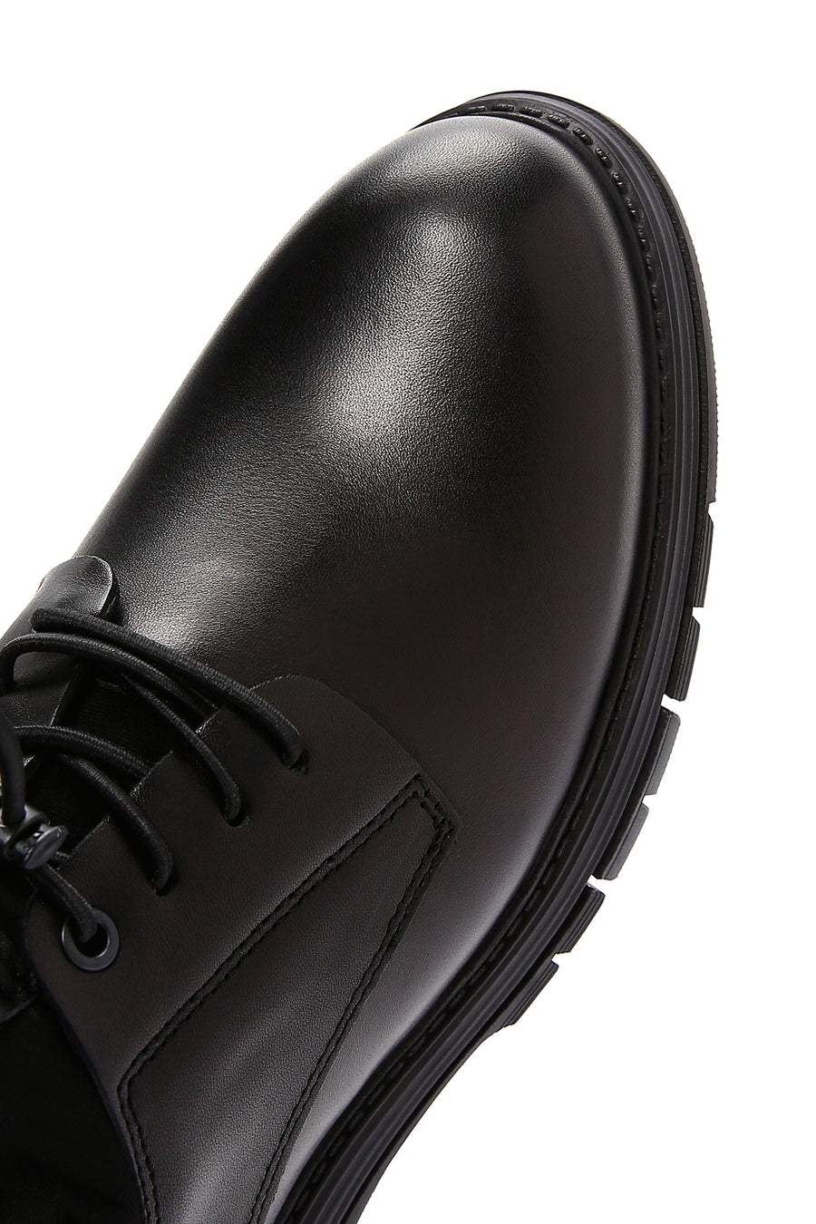 Men's Black Lace-up Leather Casual Shoes