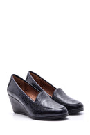 Women's Snakeskin Patterned Wedge Heeled Shoes | Derimod