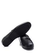 Erkek Siyah Deri Tokalı Casual Loafer | Derimod