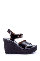 Women's Transparent Strappy Wedge Heeled Sandals | Derimod